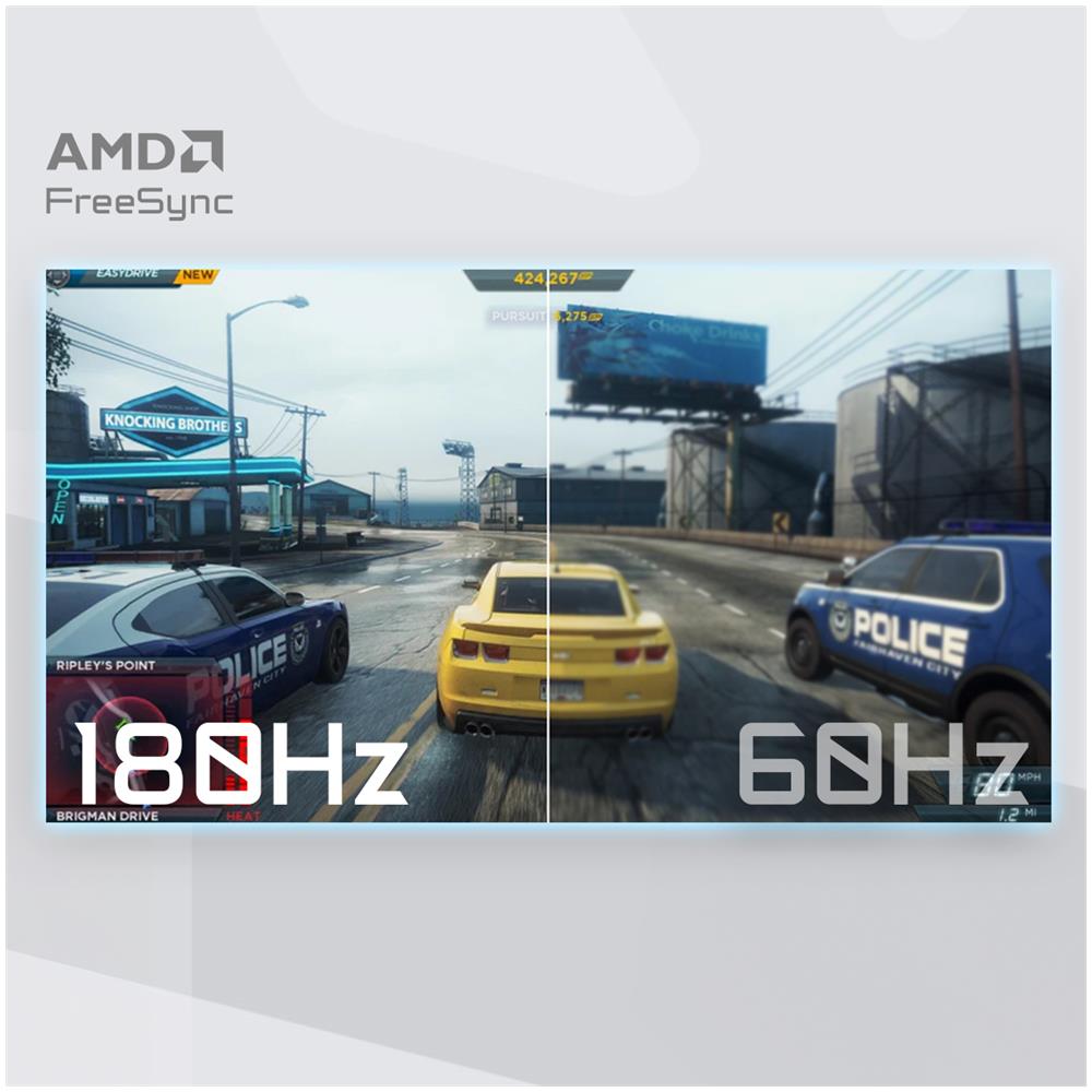 GIGABYTE M27QA ICE 27” Monitor da gioco QHD - 2560 x 1440 (QHD), 180Hz, 1ms, 350 cd /m², FreeSync, Display HDR400, HDMI 2.1, DisplayPort 1.4