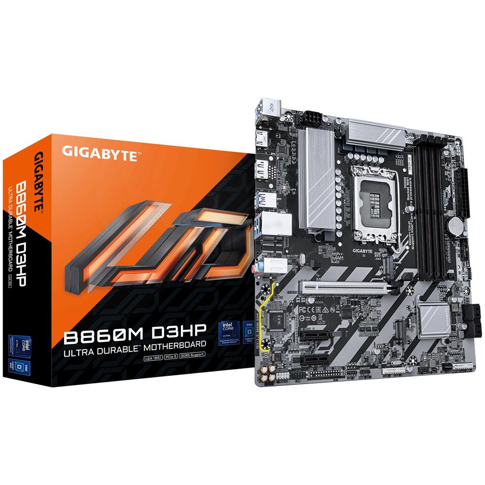 GIGABYTE Scheda Madre GIGABYTE B860M D3HP Socket LGA 1851 Chipset B860 Micro ATX