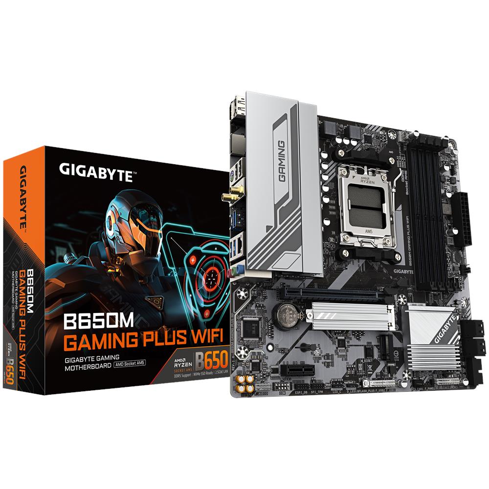 GIGABYTE Scheda Madre B650M GAMING PLUS WIFI Socket AM5 Chipset B650 ATX