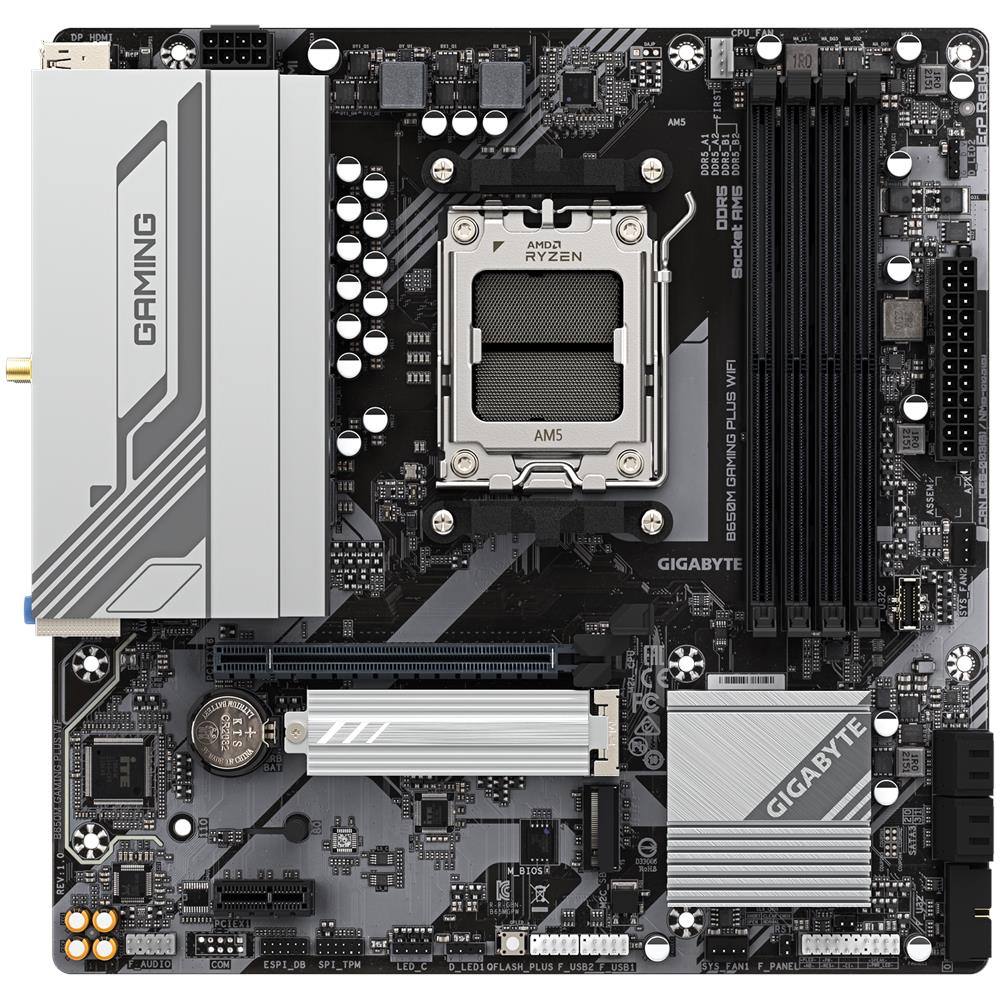 GIGABYTE Scheda Madre B650M GAMING PLUS WIFI Socket AM5 Chipset B650 ATX