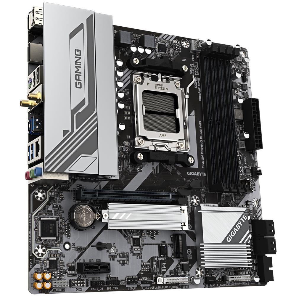 GIGABYTE Scheda Madre B650M GAMING PLUS WIFI Socket AM5 Chipset B650 ATX