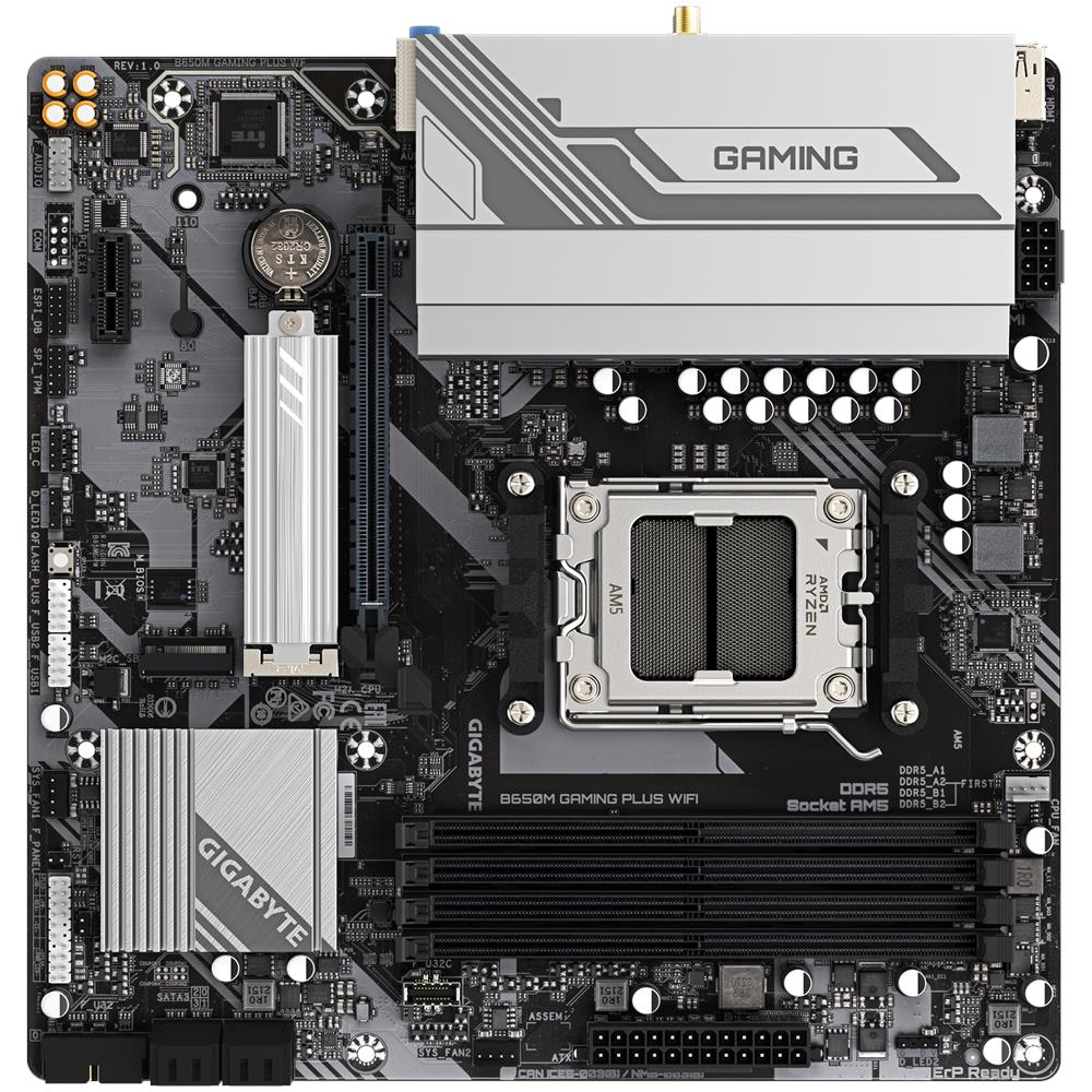 GIGABYTE Scheda Madre B650M GAMING PLUS WIFI Socket AM5 Chipset B650 ATX