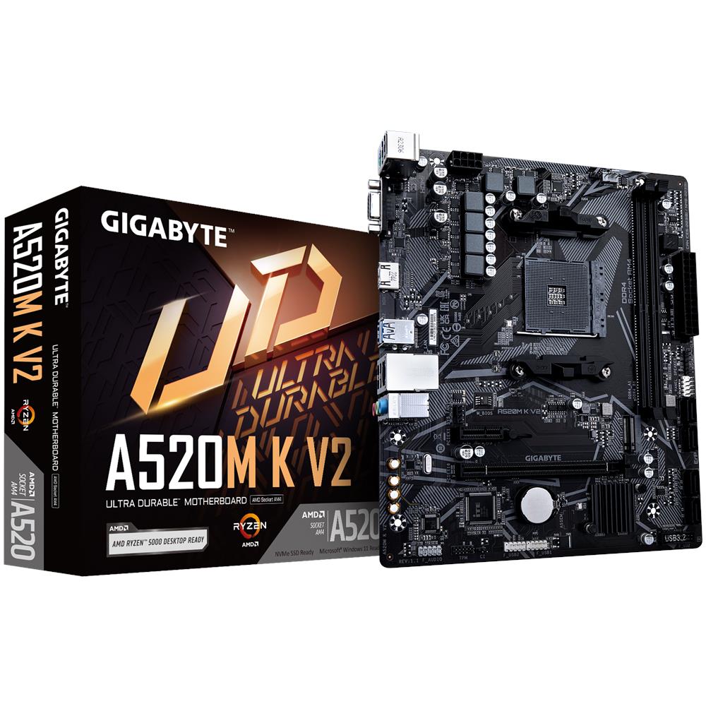 Gigabyte Scheda Madre B650E Socket AM4 Chipset AMD A520 micro ATX Ultra Durable