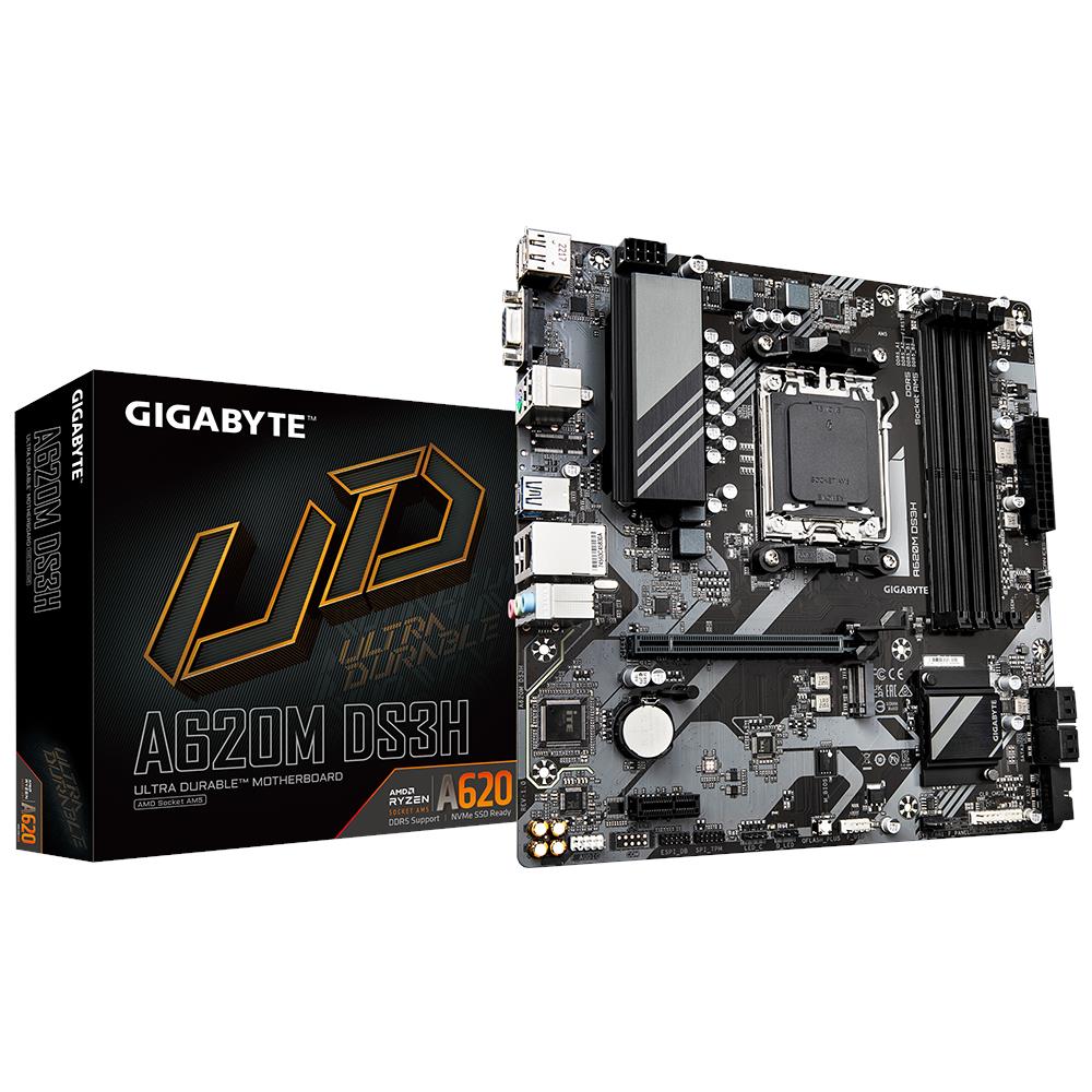 Gigabyte Scheda Madre A620M DS3H Socket AM5 Chipset AMD A620 micro ATX