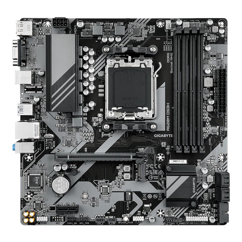 Gigabyte Scheda Madre A620M DS3H Socket AM5 Chipset AMD A620 micro ATX