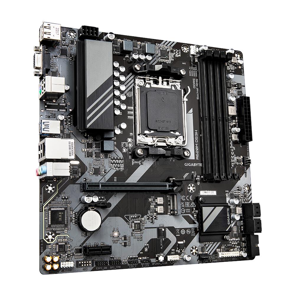 Gigabyte Scheda Madre A620M DS3H Socket AM5 Chipset AMD A620 micro ATX