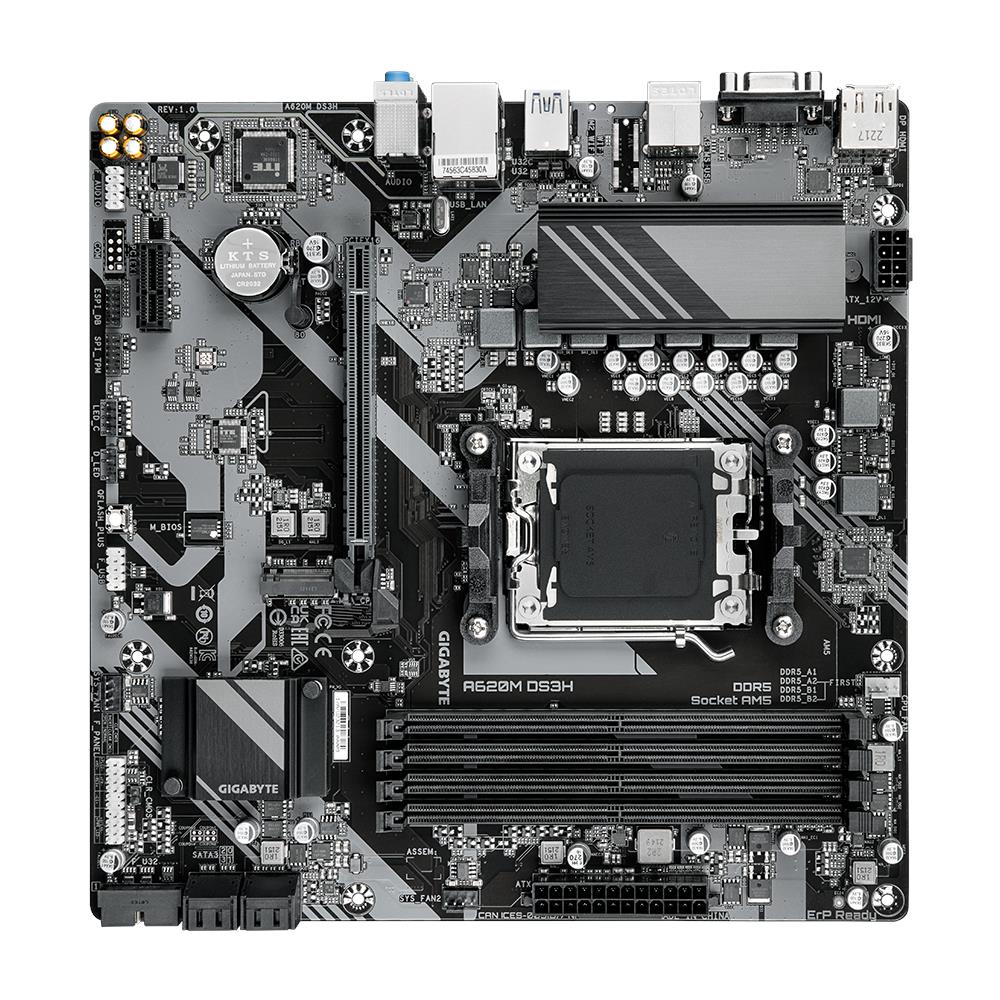 Gigabyte Scheda Madre A620M DS3H Socket AM5 Chipset AMD A620 micro ATX