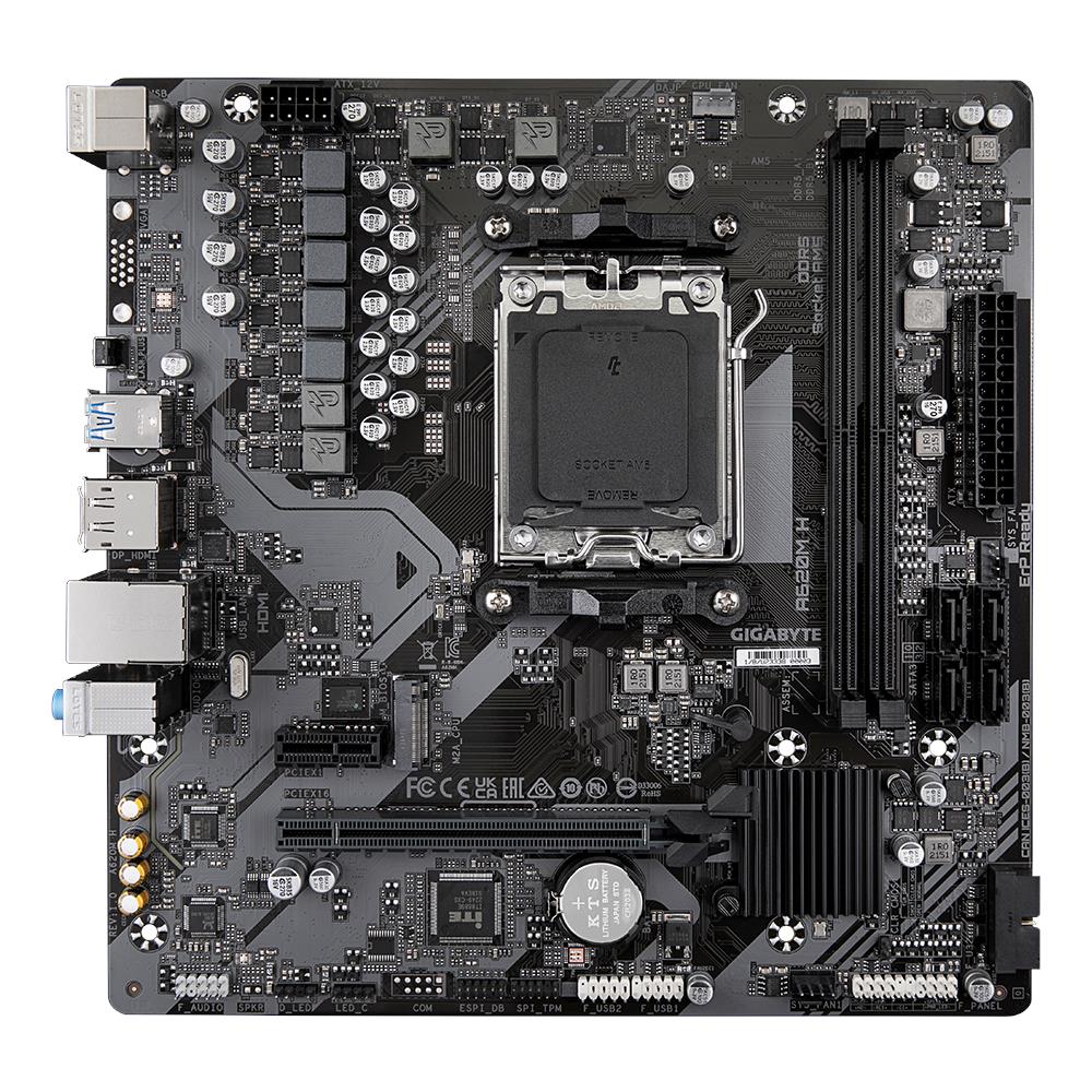 GIGABYTE Scheda Madre A620M H Socket AM5 Chipset AMD B620 micro ATX