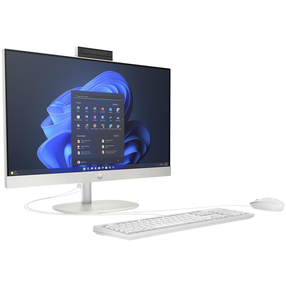 HP ProOne 240 G10 Intel® Core™ i5 i5-1335U 60,5 cm (23.8") 1920 x 1080 Pixel PC All-in-one 16 GB DDR4-SDRAM 512 GB SSD Windows 11 Pro Wi-Fi 6 (802.11ax) Bianco