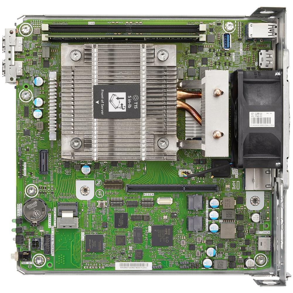 HP Server Ultra Micro Tower ProLiant MicroServer Gen10+ v2 Processore Intel Xeon E-2314 Quad Core 2,8 GHz Ram 16 GB No Hard Disk No Sistema Operativo