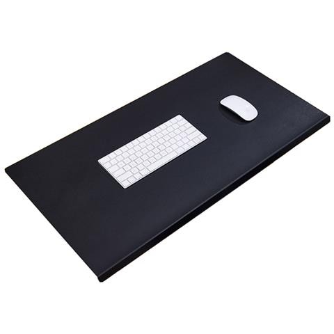 INF Sottomano Da Scrivania Con Bordi Cuciti Black M