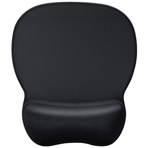 INF Tappetino Per Mouse Ergonomico Con Poggiapolsi Black