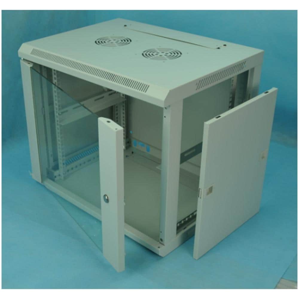 INTELLINET I-CASE EW-2015GL - Armadio Rack 19'' a muro 15 unità sezione unica prof. 450mm Grigio