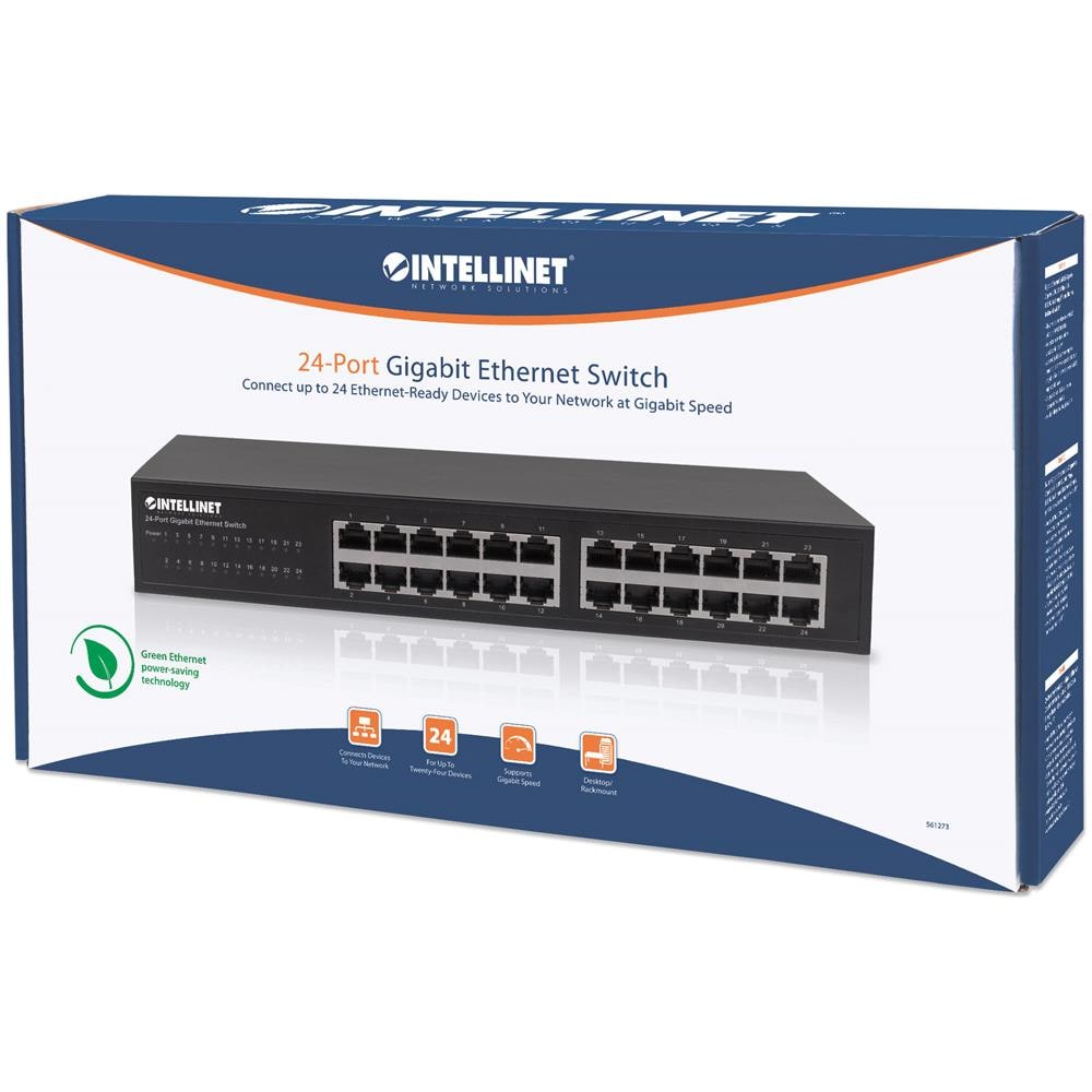INTELLINET I-SWHUB GB-024U - Gigabit Ethernet Switch 24 porte desktop / rack