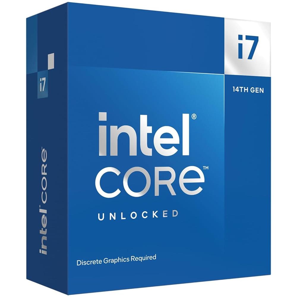 INTEL Processore Core i7-14700KF 20 Core 2.5GHz 33MB sk1700 Box Dissipatore non Incluso Senza Scheda Grafica Integrata