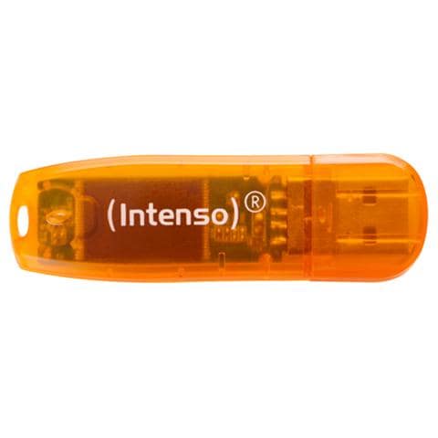 Intenso Chiavetta Usb Rainbow 64 GB Interfaccia USB 2.0 Colore Arancione