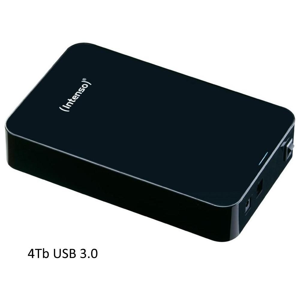 Intenso Hard Disk Esterno 4 TB Memory Center 3.5" Interfaccia USB 3.0 Colore Nero