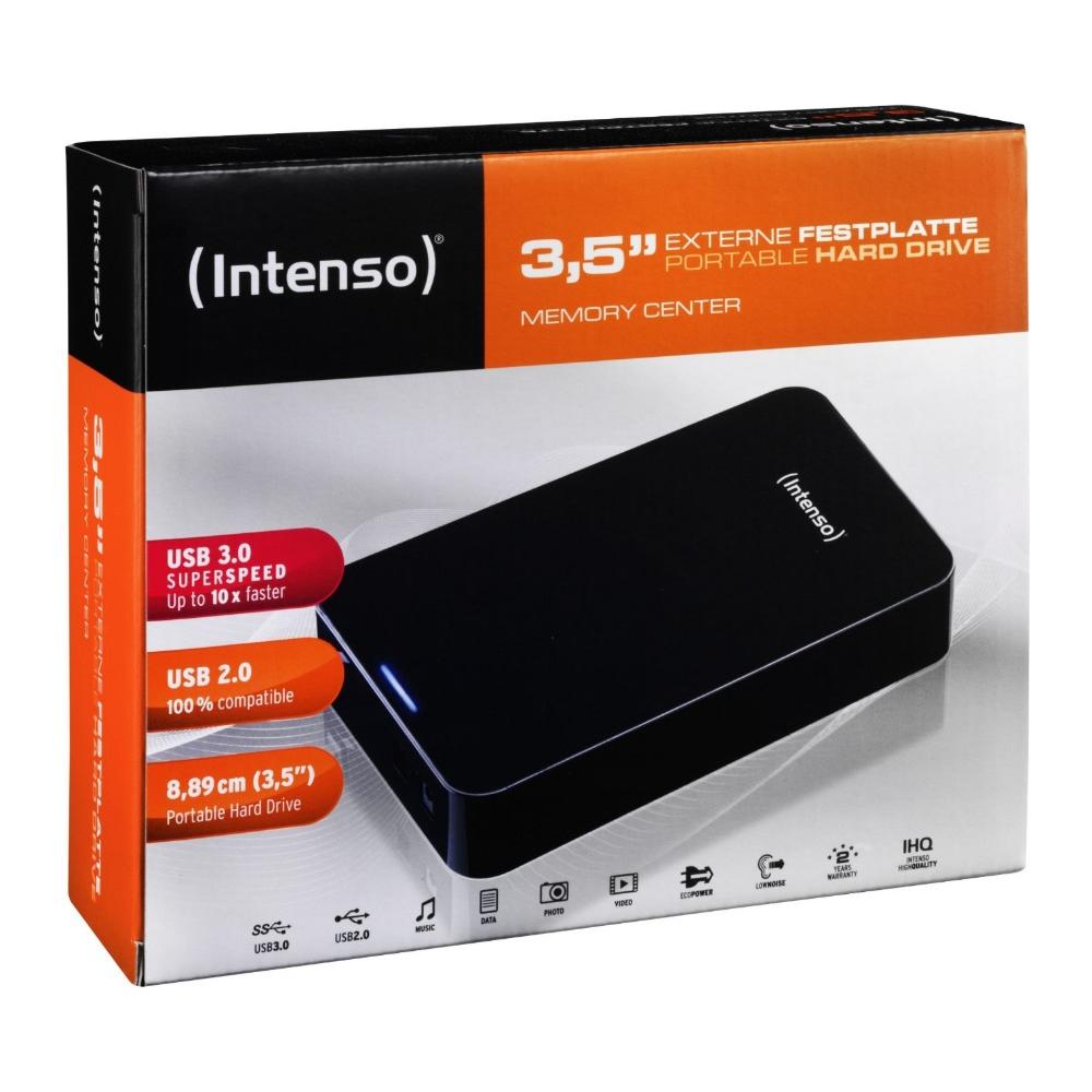 Intenso Hard Disk Esterno 4 TB Memory Center 3.5" Interfaccia USB 3.0 Colore Nero
