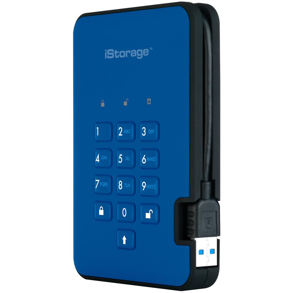 ISTORAGE Hard Disk Esterno diskAshur 2 500 GB Interfaccia USB 3.0 Buffer 8 MB 5400 Rpm