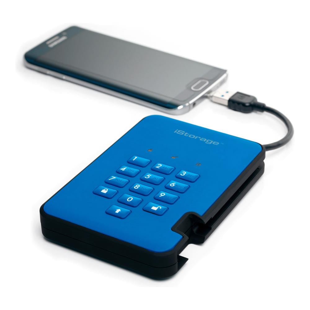 ISTORAGE Hard Disk Esterno diskAshur 2 500 GB Interfaccia USB 3.0 Buffer 8 MB 5400 Rpm