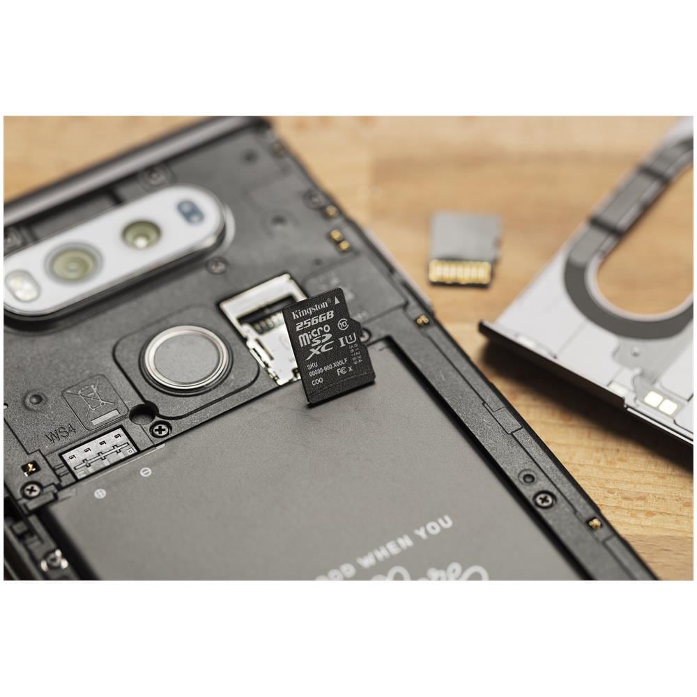 KINGSTON MicroSD da 32 GB Velocità UHS-I di Classe 10 fino a 80MB / s in lettura + Adattore SD