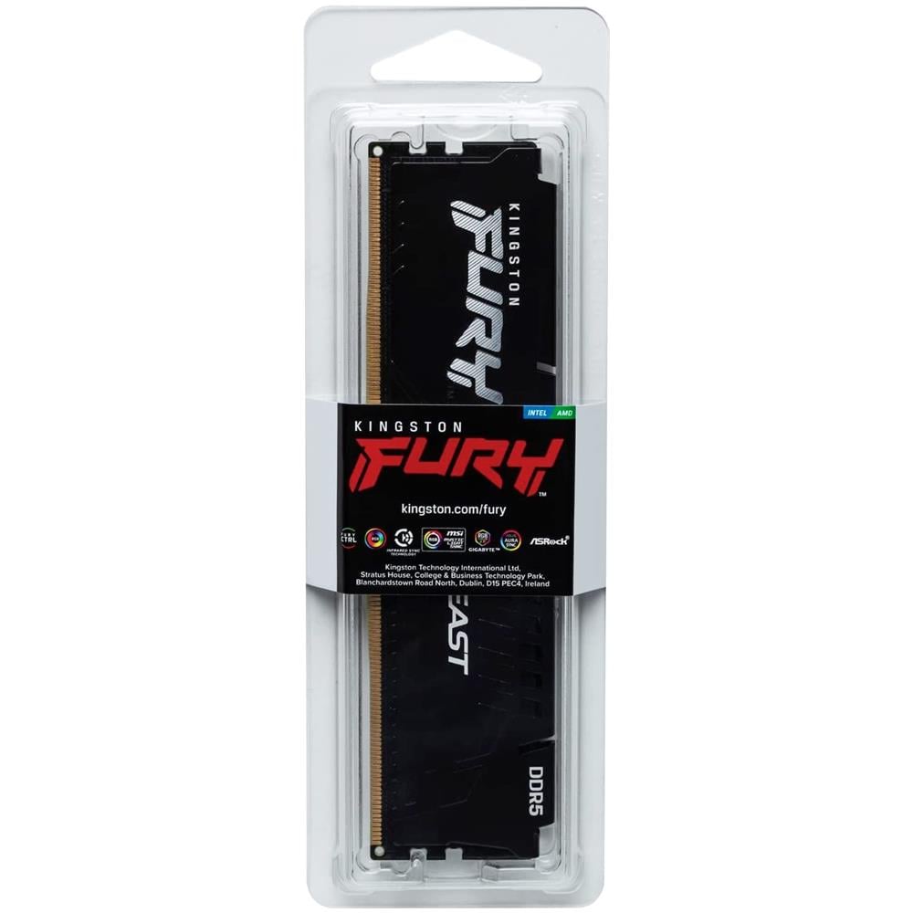 KINGSTON Memoria DIMM FURY Beast 16 GB (1 x 16 GB) DDR5 5600 MHz CL40 Colore Nero