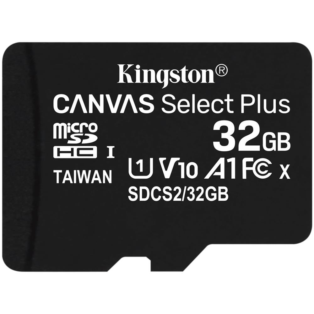 KINGSTON 32GB MICRO SD KINGSTON MODELLO SDCS2/32GBSP CANVAS CON ADATATTORE MEMORY CARD