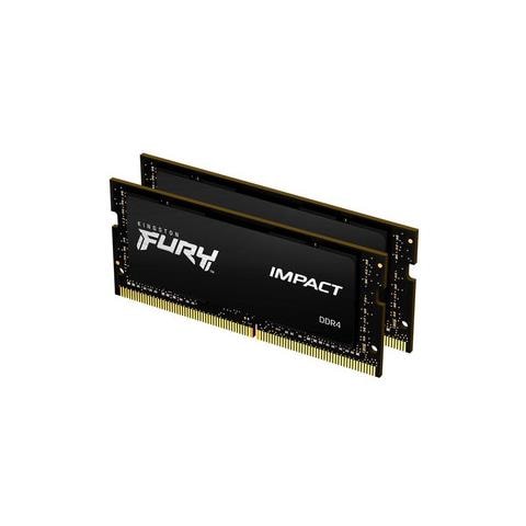KINGSTON FURY Memoria SoDimm 16GB (2x8 GB) DDR4 3200 MHz CL20 Colore Nero
