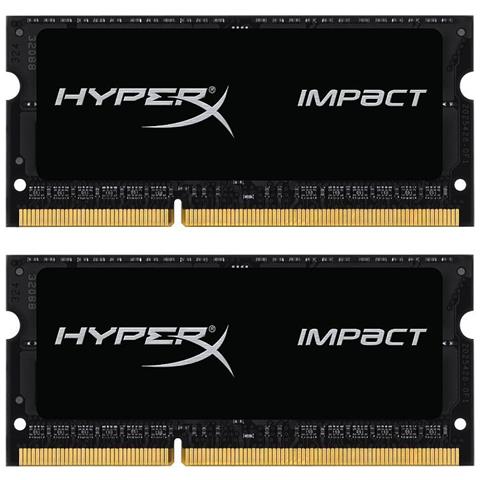 KINGSTON FURY Memoria SoDimm FURY Impact 8 GB (2x4 GB) DDR3L 1866 MHz CL11 Colore Nero