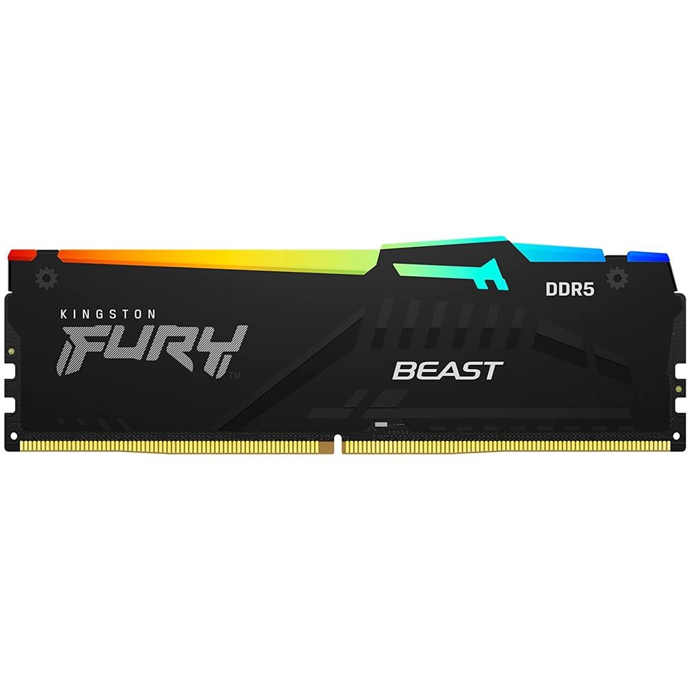 KINGSTON Memoria DIMM FURY Beast RGB 16 GB (2x8 GB) DDR5 6000 MHz CL36 Colore Nero