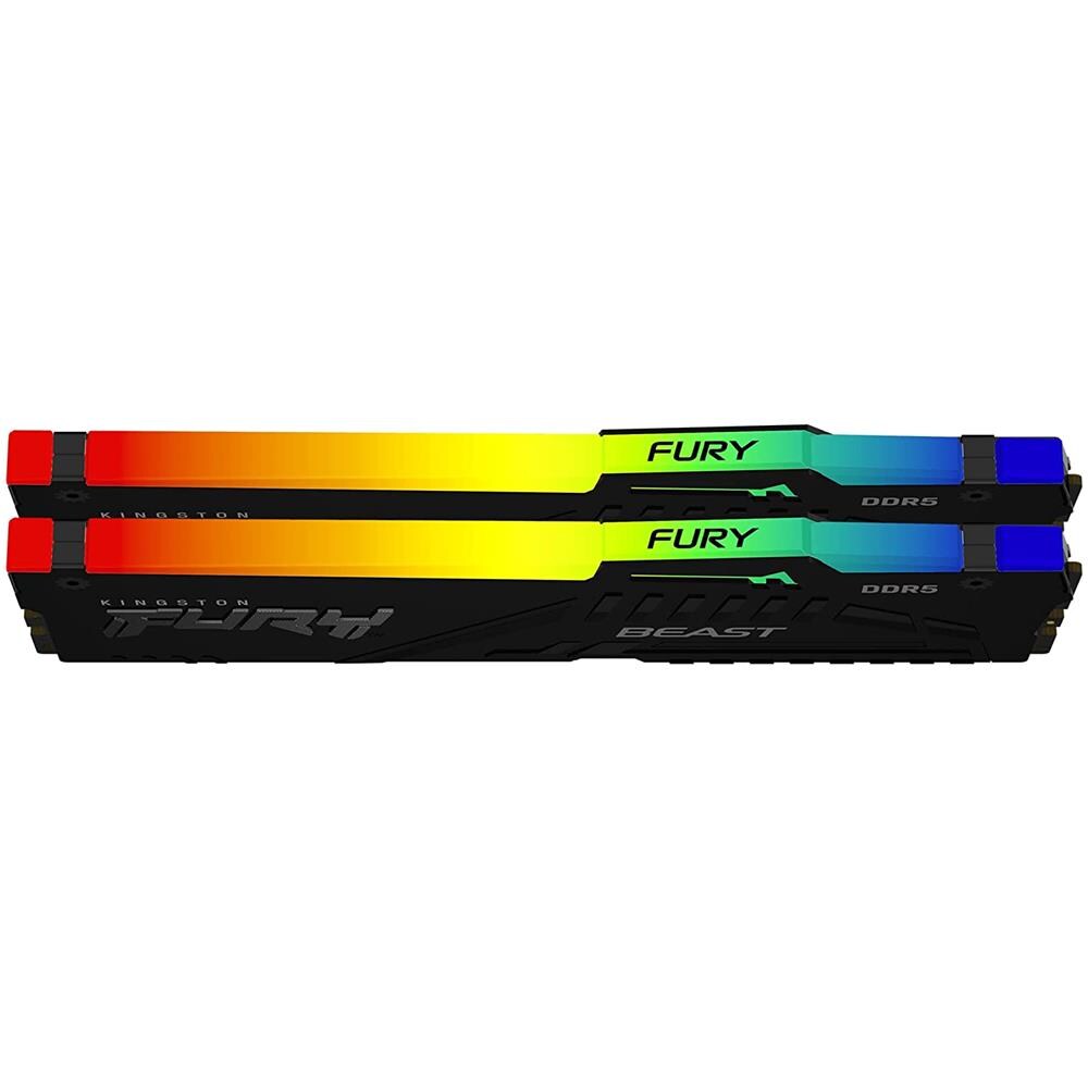 KINGSTON Memoria DIMM FURY Beast RGB 16 GB (2x8 GB) DDR5 6000 MHz CL36 Colore Nero