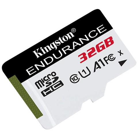 KINGSTON MicroSD XC High Endurance Capacità 32 GB UHS-I Classe 10 Velocità lettura 95 MB / s