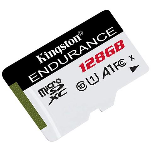 KINGSTON MicroSD XC High Endurance Capacità 128 GB UHS-I Classe 10 Velocità lettura 95 MB / s