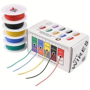 Kit di cavi in silicone 5 colori 22AWG 10mt