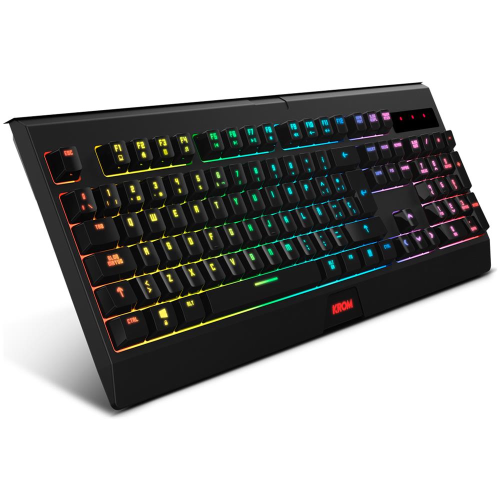 Krom KABALA tastiera Mouse incluso Gaming RF Wireless QWERTY Spagnolo Nero