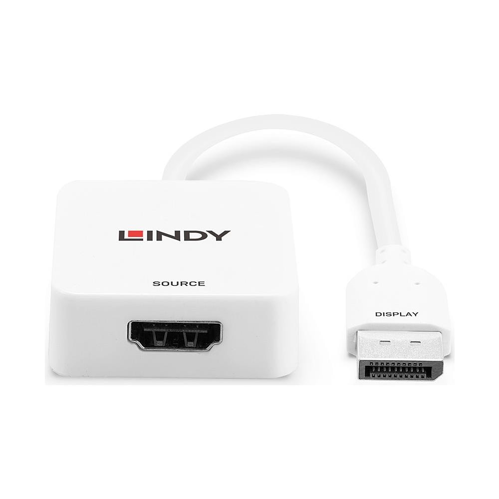 Lindy 38303 cavo e adattatore video 0,095 m HDMI tipo A (Standard) DisplayPort Bianco