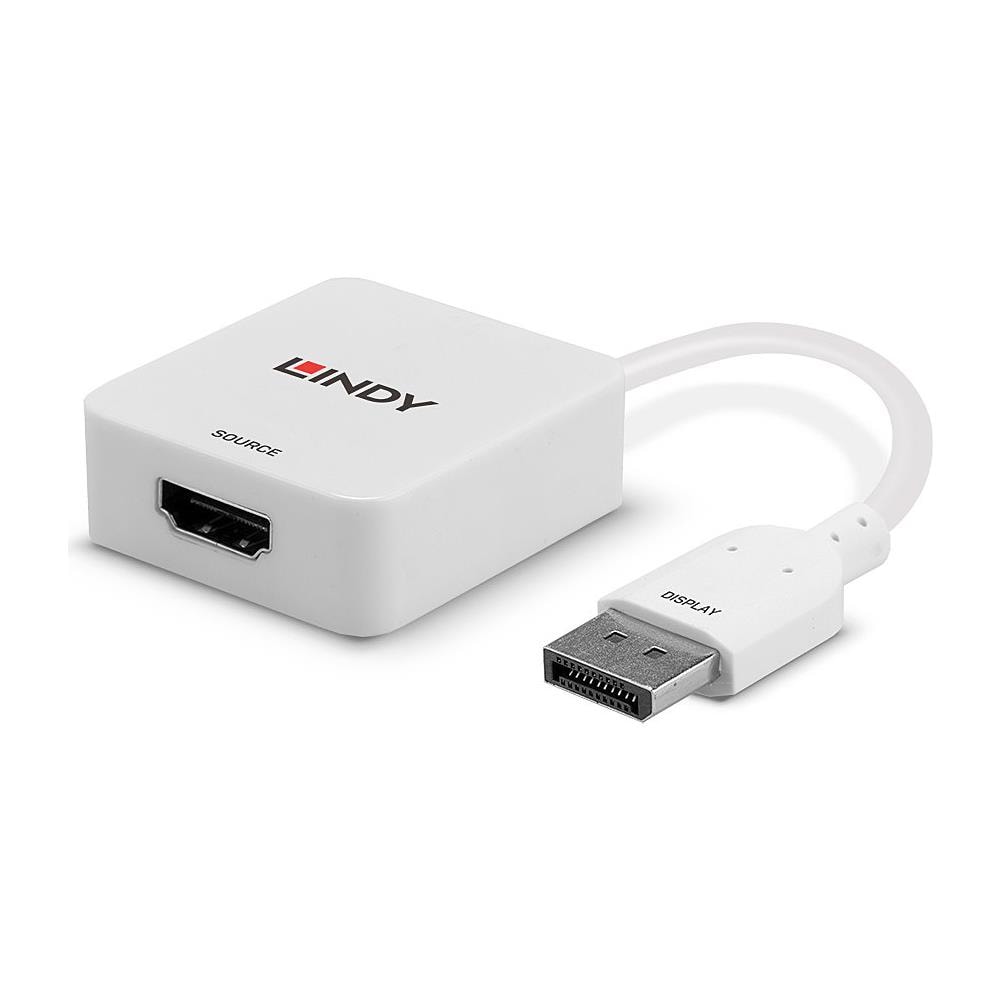 Lindy 38303 cavo e adattatore video 0,095 m HDMI tipo A (Standard) DisplayPort Bianco