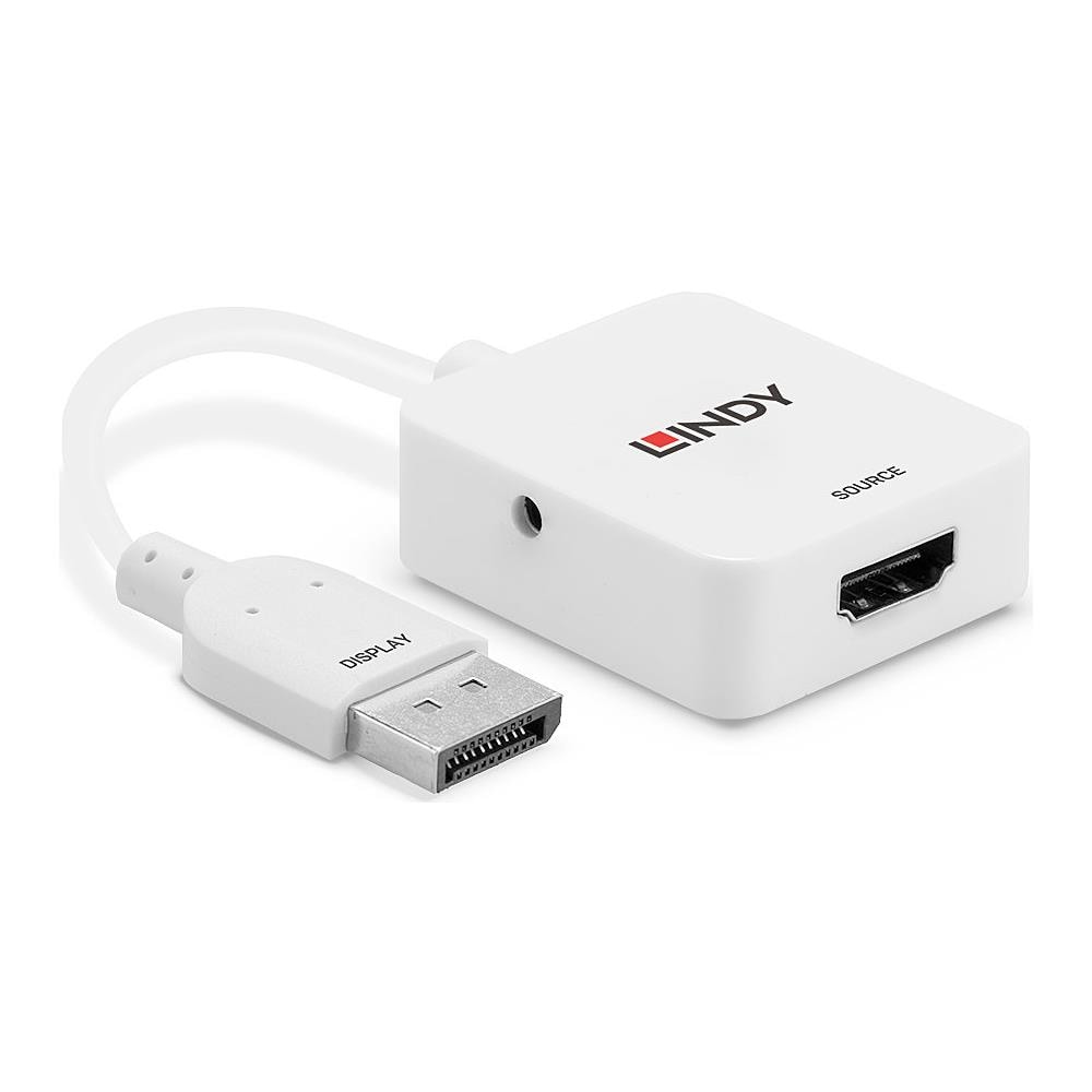 Lindy 38303 cavo e adattatore video 0,095 m HDMI tipo A (Standard) DisplayPort Bianco