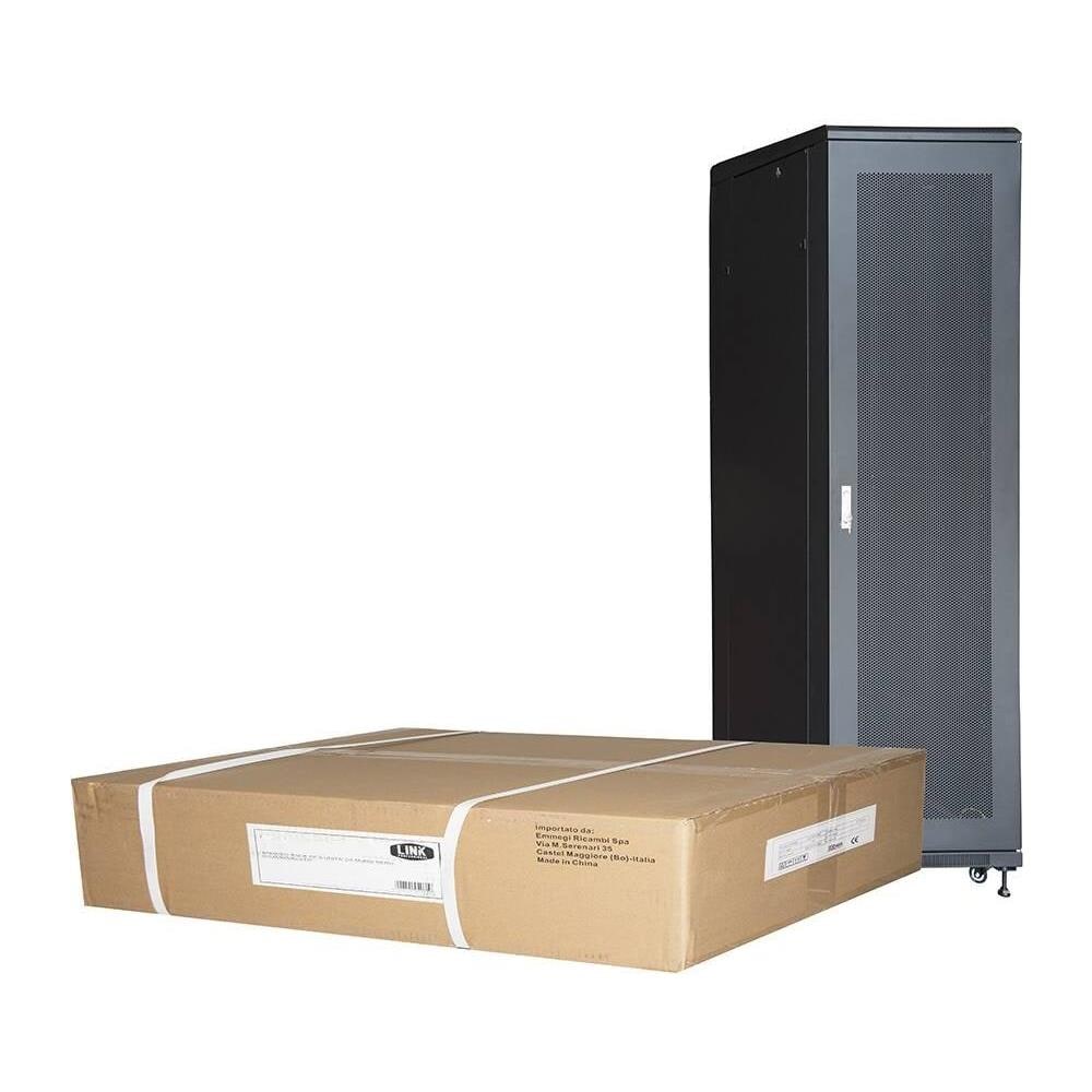 LINK Armadio Rack 42U LK1942U610NFP Colore Nero