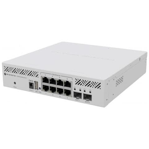 MIKROTIK Smart Switch Gestito L3 CRS310-8G+2S+IN 2.5g Ethernet (100/1000/2500) Supporto Power Over Ethernet (poe) 1u Colore Bianco