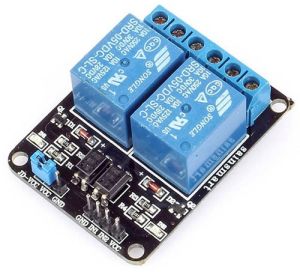 Modulo rel 2 canali DC 5V per Arduino e Raspberry Pi
