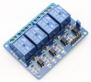 Modulo Rel 4 canali DC 5V per Arduino e Raspberry Pi