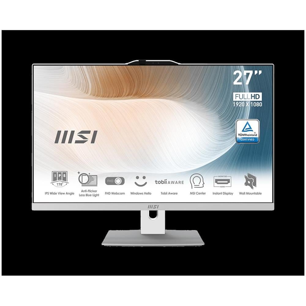 MSI All-in-One Modern AM272P 12M-615IT Monitor 27" IPS Full HD Intel Core i7-1255U RAM 16 GB SSD 512 GB Windows 11 Pro