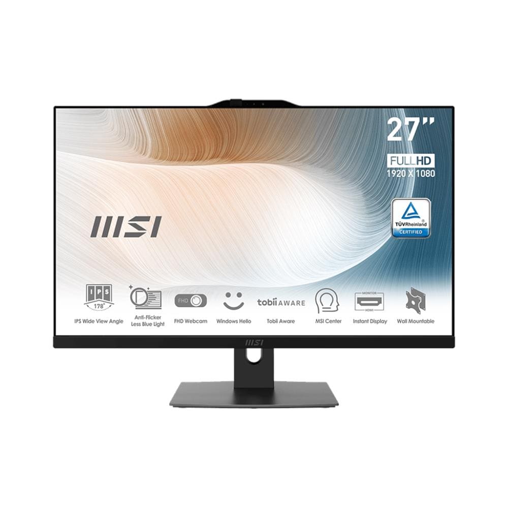 MSI All-in-One PC Modern AM272P 1M-885XES Monitor 27" Full HD Intel Core Ultra 5-120U RAM 16GB SSD 512GB Wi-Fi 6E FreeDOS