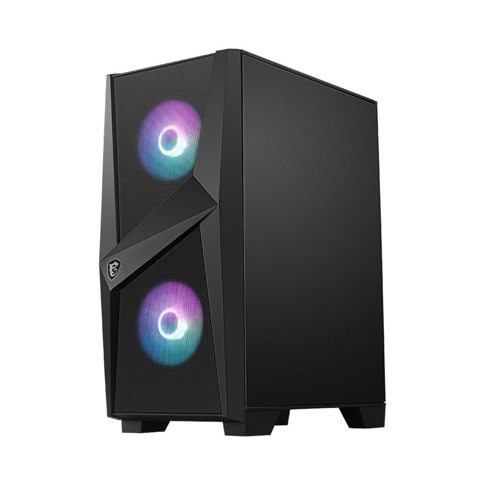 MSI Case MAG Forge 100R Midi Tower ATX / Micro ATX / Mini-ITX 2x USB 3.2 Colore Nero / Trasparente (Finestrato)