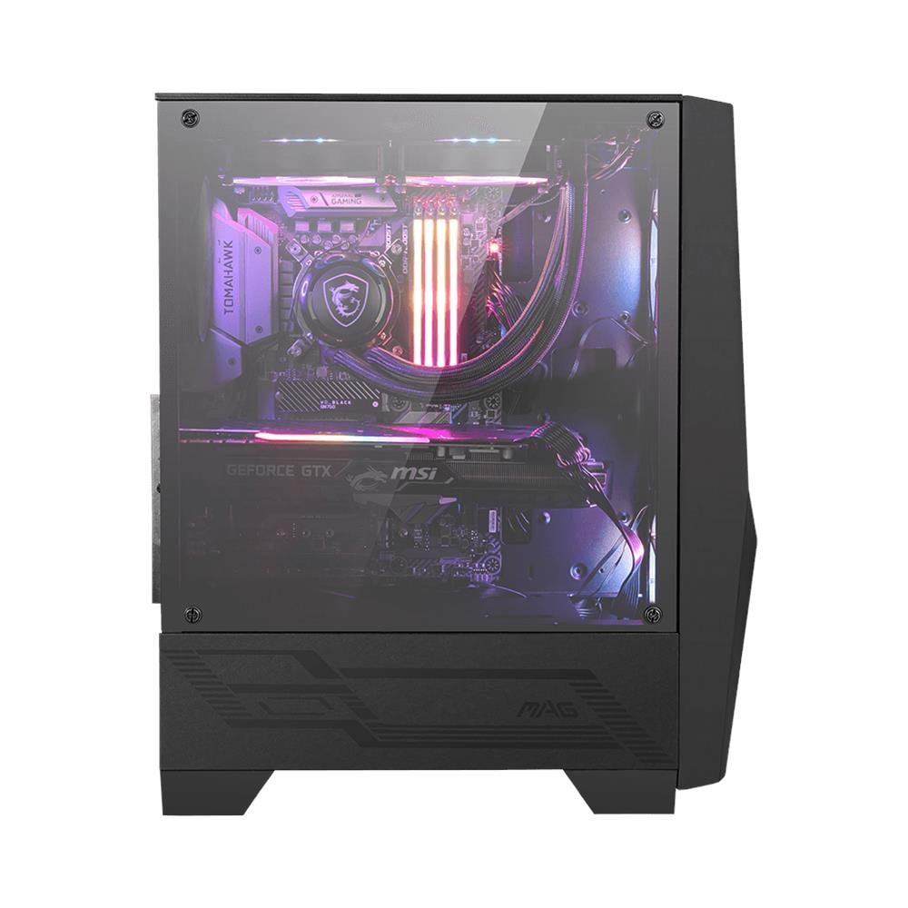 MSI Case MAG Forge 100R Midi Tower ATX / Micro ATX / Mini-ITX 2x USB 3.2 Colore Nero / Trasparente (Finestrato)