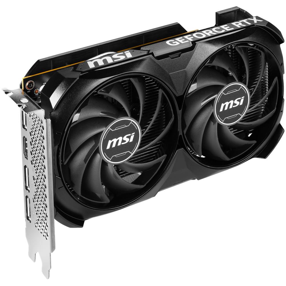 MSI GEFORCE RTX 4060 VENTUS 2X BLACK 8G OC scheda video NVIDIA 8 GB GDDR6