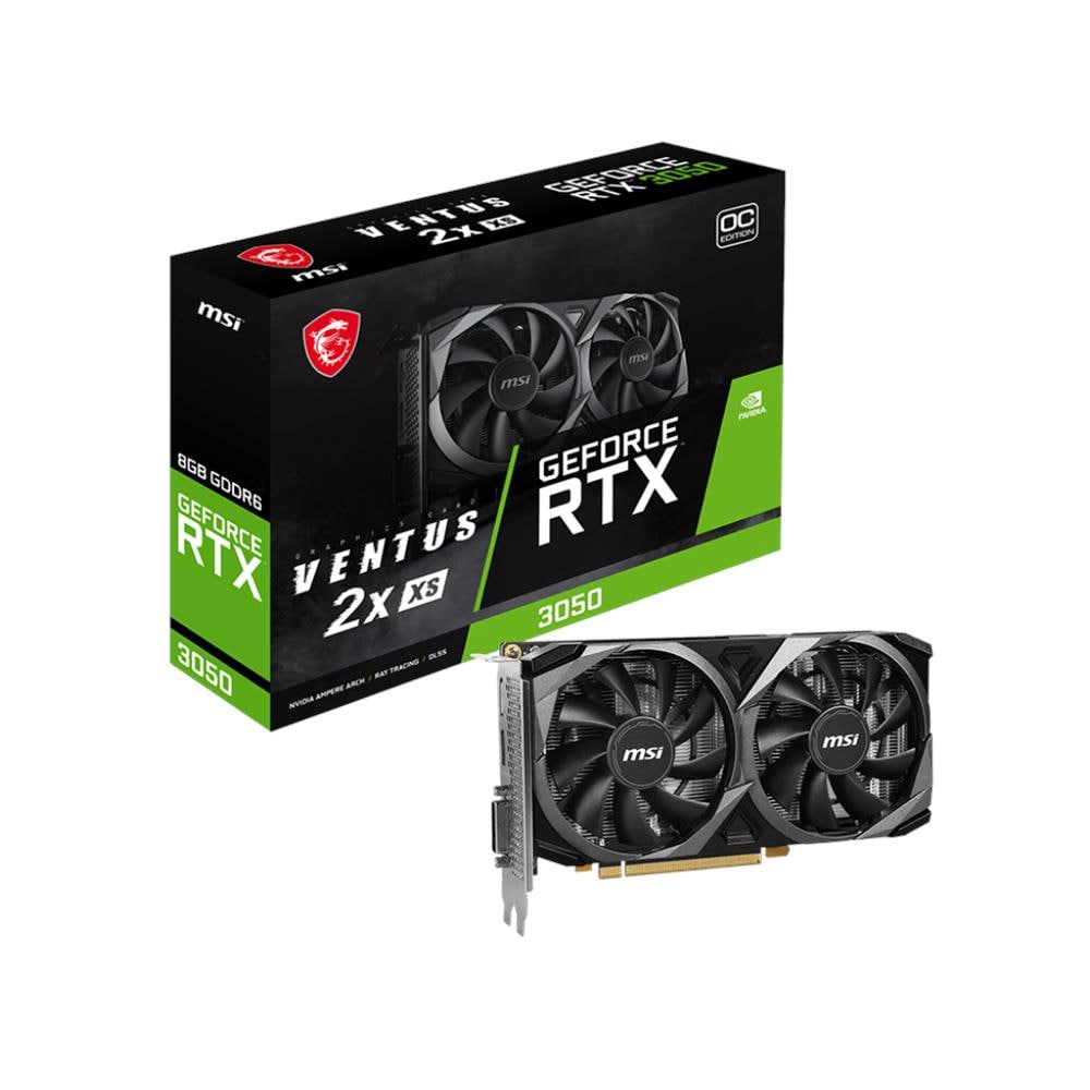 MSI GEFORCE RTX 3050 VENTUS 2X XS 8G OC Scheda Video NVIDIA 8 GB GDDR6