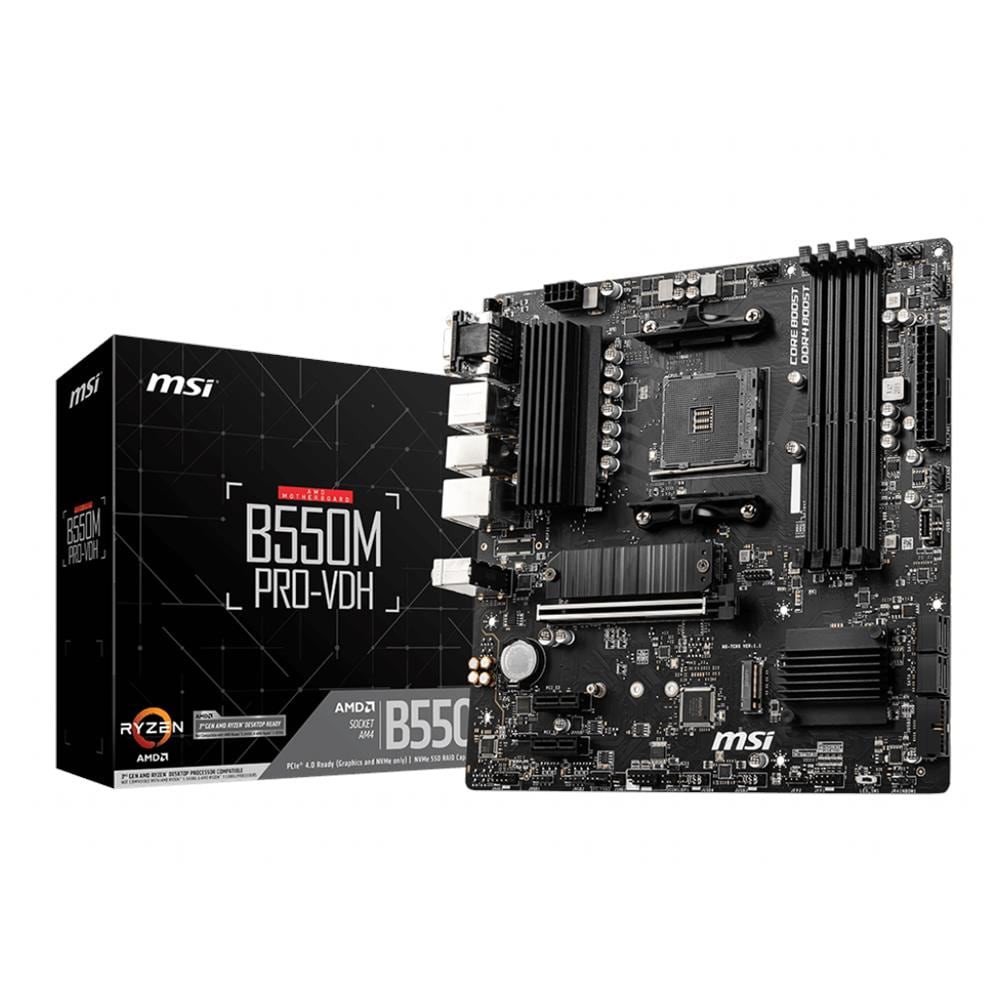 MSI Scheda Madre B550M PRO-VDH Socket AM4 Chipset B550 Micro ATX