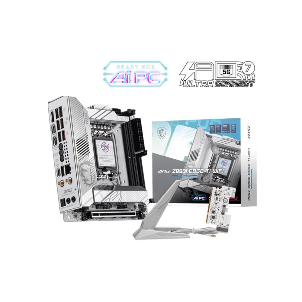 MSI Scheda Madre MPG Z890I EDGE TI WIFI Socket LGA 1851 Chipset Z890 mini ITX
